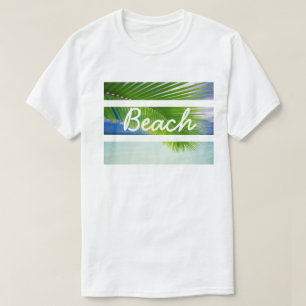 Das Shirt des tropischen Strandes