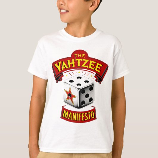 Das Shirt des Yahtzee-Manifests Kid (Vorderseite)