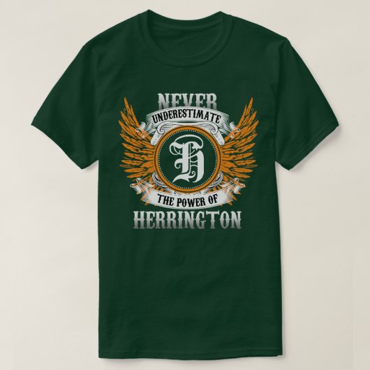 Das Shirt Herrington Name unterschätzt nie die Mac (Design vorne)
