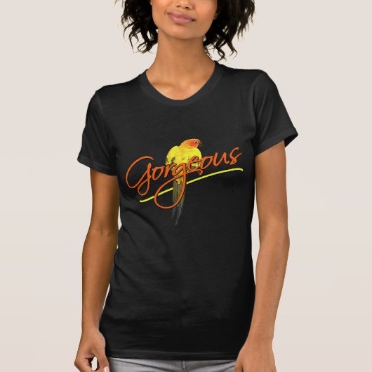 Das Shirt herrlicher Frauen Sun Conure (Vorderseite)
