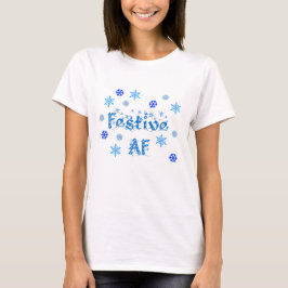 Das Shirt-Schnee der festlichen T-Shirt