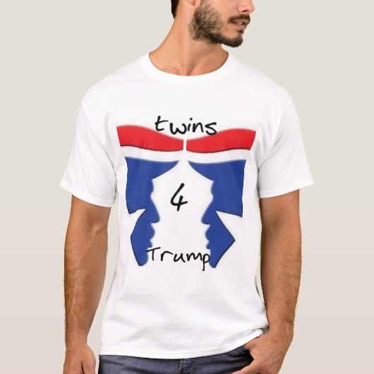 Das Shirt Twins4Trump Männer (Vorderseite)