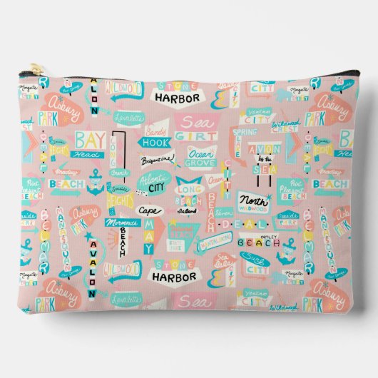 Das Shore NJ Beach Themed Zubehörtasche (Vorderseite)