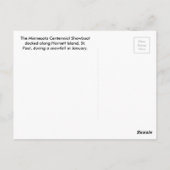 Das Showboat Minnesota Centennial Postkarte (Rückseite)