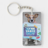 Das Showdoppelte Lynns Vance versah Hunde mit Schlüsselanhänger (Vorderseite)