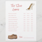 Das Showspiel - Brautparty Game Briefbogen (Vorderseite)