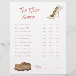 Das Showspiel - Brautparty Game Briefbogen