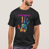Das Shuffleboard für den Frieden T-Shirt (Vorderseite)