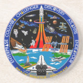 Das Shuttle-Programm Getränkeuntersetzer (Vorne)