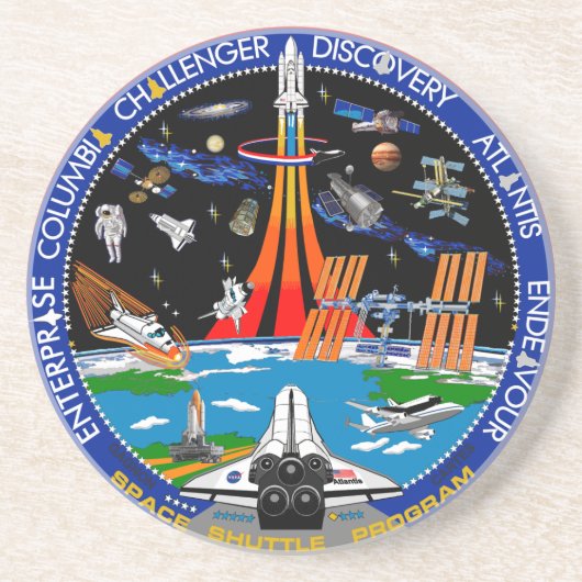 Das Shuttle-Programm Getränkeuntersetzer (Vorne)