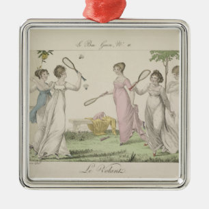 Das Shuttlecock, überziehen 11 von "Le Bon Genre" Silbernes Ornament