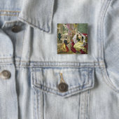 Das sichernde hebräische Mädchen, das auf Naamans Button (Beispiel)