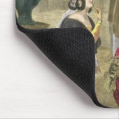Das sichernde hebräische Mädchen, das auf Naamans Mousepad (Ecke)