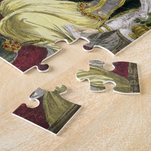 Das sichernde hebräische Mädchen, das auf Naamans Puzzle (Seite)