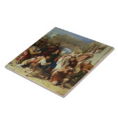 Das sieben Alter von Mann, 1835-8 (Öl) Fliese (Seite)