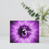 Das siebte Chakra Postkarte (Stehend Vorderseite)