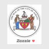 Das Siegel Albany, New York Aufkleber (Blatt)