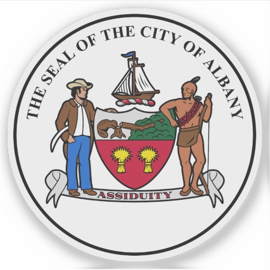 Das Siegel Albany, New York Aufkleber (Vorderseite)