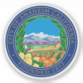 Das Siegel Anaheim, Kalifornien Aufkleber