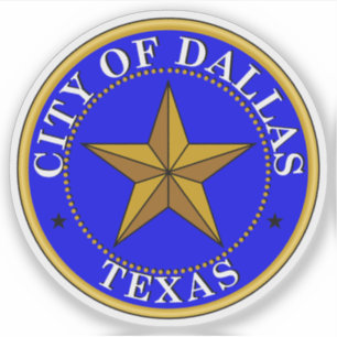Das Siegel Dallas, Texas Aufkleber