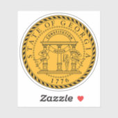 Das Siegel des Staat Georgiens Aufkleber (Blatt)