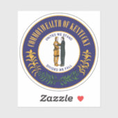 Das Siegel des Staat von Kentucky Aufkleber (Blatt)