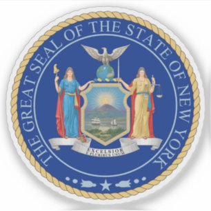 Das Siegel des Staat von New York Aufkleber