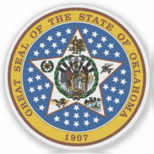 Das Siegel des Staat von Oklahoma Aufkleber