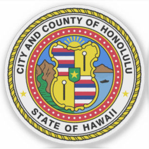 Das Siegel Honolulu, Hawaii Aufkleber