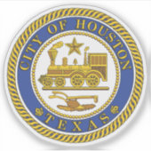 Das Siegel Houston, Texas Aufkleber (Vorderseite)