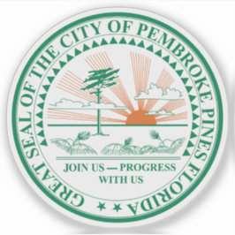 Das Siegel Pembroke Pines, Florida Aufkleber
