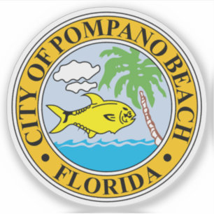 Das Siegel Pompano Beach, Florida Aufkleber