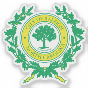 Das Siegel Raleigh, North Carolina Aufkleber