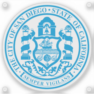 Das Siegel San Diego, Kalifornien Aufkleber