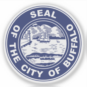 Das Siegel von Buffalo, New York Aufkleber