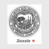 Das Siegel von Cambridge, Massachusetts Aufkleber (Blatt)