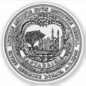 Das Siegel von Cambridge, Massachusetts Aufkleber (Vorderseite)