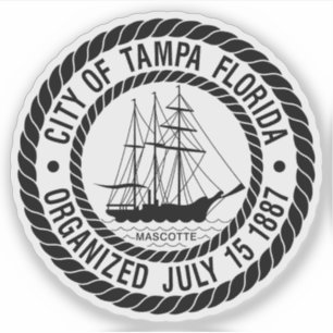 Das Siegel von Tampa, Florida Aufkleber