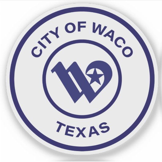 Das Siegel Waco, Texas Aufkleber (Vorderseite)