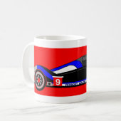 Das Siegerauto von Le Mans 2009 Kaffeetasse (Vorderseite Links)