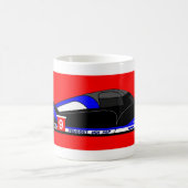 Das Siegerauto von Le Mans 2009 Kaffeetasse (Mittel)