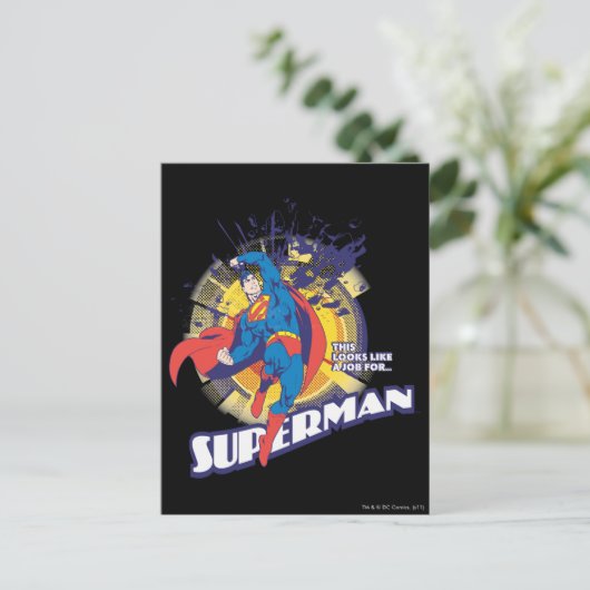 Das sieht aus wie ein Job für � Postkarte (Stehend Vorderseite)