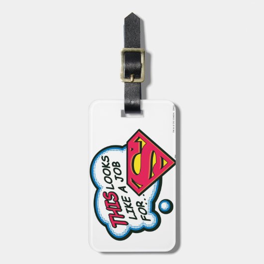 Das sieht aus wie ein Job für Superman Gepäckanhänger (Vorderseite vertikal)