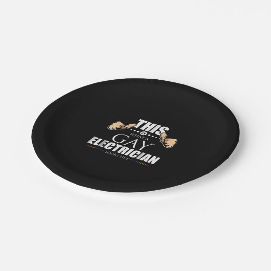 Das sieht ein schwul-elektrischer Elektromann wie Pappteller (Schrägansicht)