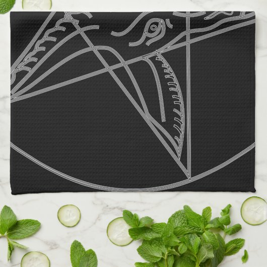 Das Sigil von Baphomet Geschirrtuch (Gefaltet)