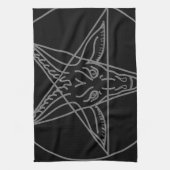 Das Sigil von Baphomet Geschirrtuch (Vertikal)