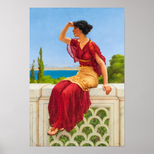 Das Signal, 1899 von John William Godward Poster (Vorne)