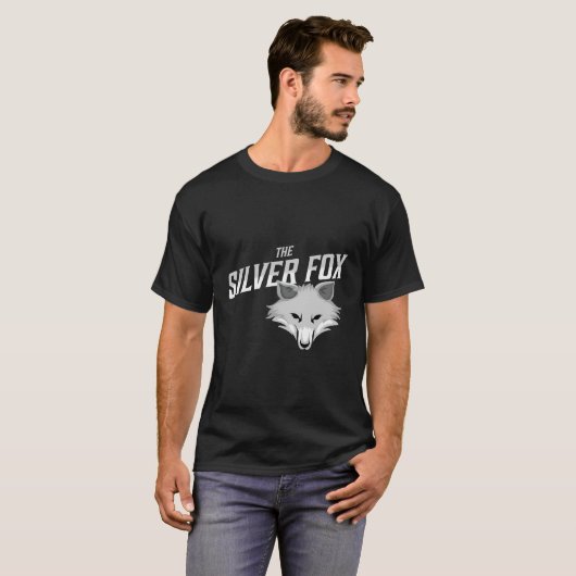Das Silberfuchs-Design T-Shirt (Vorne ganz)