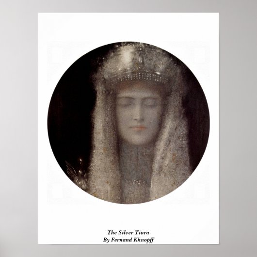 Das Silberne Tiara von Fernand Khnopff Poster (Vorne)
