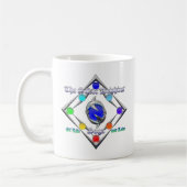Das Silver Delphine Saga of Life und das Logo "Lie Kaffeetasse (Links)